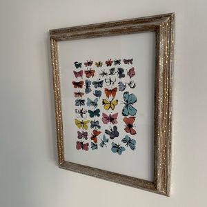ANDY WARHOL butterflies frame. Print🦋Made by an artist friend. 🦋